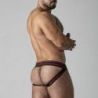 Jockstrap Front Opening Noir-Rouge