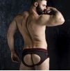 Bottomless Josh Front Opening Noir-Rouge Bottomless Josh Front Opening Noir-Rouge