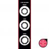 Lot de 3 Cockrings Silicone Heavy C-Ring Noirs