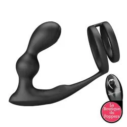 Cockring Plug Marshall Pretty Love 7.5 x 2.7 cm Noir pas cher