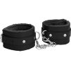 Menottes de poignet Plush Noir Menottes de poignet Plush Noir