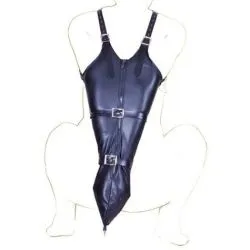 Camisole Strict Leather Zipper