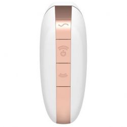 Stimulateur de clitoris connecté Love Triangle Satisfyer Blanc