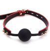 Baillon Boule Maestro Noir et Rouge Baillon Boule Maestro Noir et Rouge