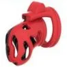 Cage de chasteté Dinoz 6.5 x 3cm Noir-Rouge