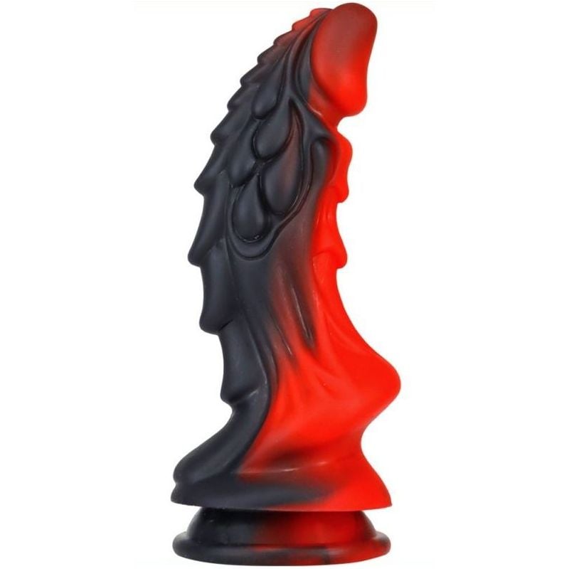 Gode Dragon Zomay 18 x 6cm Noir-Rouge pas cher