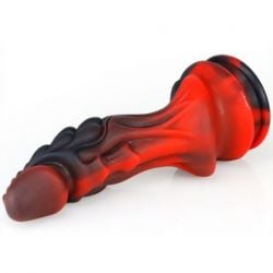 Gode Dragon Zomay 18 x 6cm Noir-Rouge