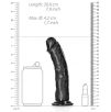 Gode Curved Dildo 18 x 4.2cm Noir Gode Curved Dildo 18 x 4.2cm Noir