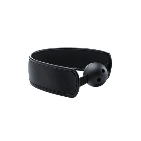 Bâillon Boule Gag Strap Noir pas cher