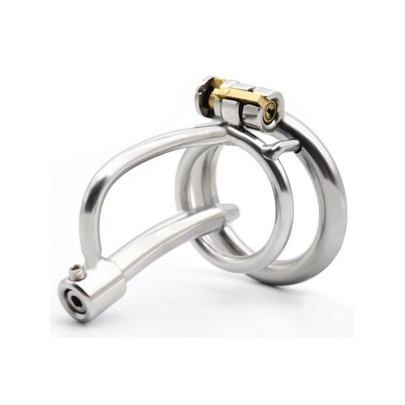 Cage de chasteté avec Tige Urètre 5cm - Diamètre 8mm - Diamètre : 45 mm pas cher