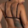 Ensemble Soutien-Gorge String Open Cup Noir