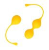Boules de Kegel en silicone Balls Training Jaunes Boules de Kegel en silicone Balls Training Jaunes