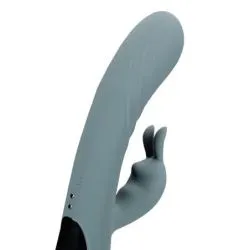 Vibro Rabbit Fingering Motion 23 cm Gris