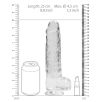 Gode Crystal Clear 19 x 4.5cm Transparent Gode Crystal Clear 19 x 4.5cm Transparent