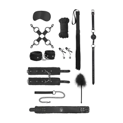 Kit Bondage Intermédiaire 10 Pièces Noir pas cher