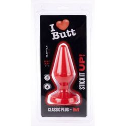 Plug Classic M I Love Butt 13 x 5.3 cm Rouge