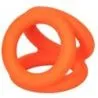 Ballstretcher en silicone Alpha Tri-Ring 38 mm Orange pas cher