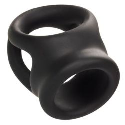 Ballstretcher en silicone Alpha Dual 37 mm Noir