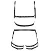 Harnais En Cuir Torse et Cuisses Leatherset M/L Harnais En Cuir Torse et Cuisses Leatherset M/L