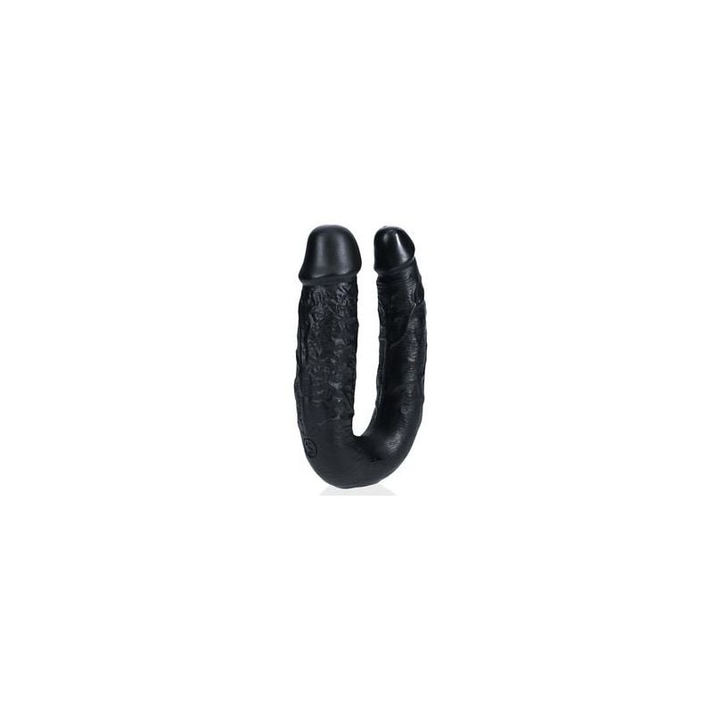 Double Gode U Shape 12 x 3cm Noir pas cher