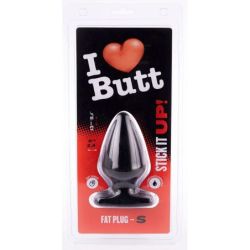 Plug Fat S I Love Butt 11 x 6 cm Noir