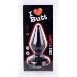 Plug Classic L I Love Butt 15 x 6.8 cm Noir