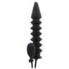 Gode gonflable Expert Ribbed 28 x 6 cm Noir