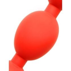 Boules anales Stretch Eggs L 47 x 6 cm Rouges