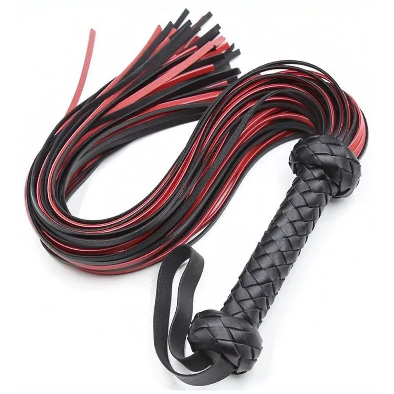 Martinet Lofy Whip 65cm Noir-Rouge