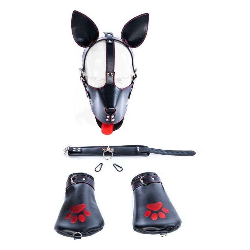 Kit Puppy 6 Pièces Noir-Rouge Kit Puppy 6 Pièces Noir-Rouge