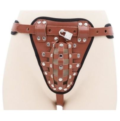 Ceinture de chasteté Belt Full Marron pas cher
