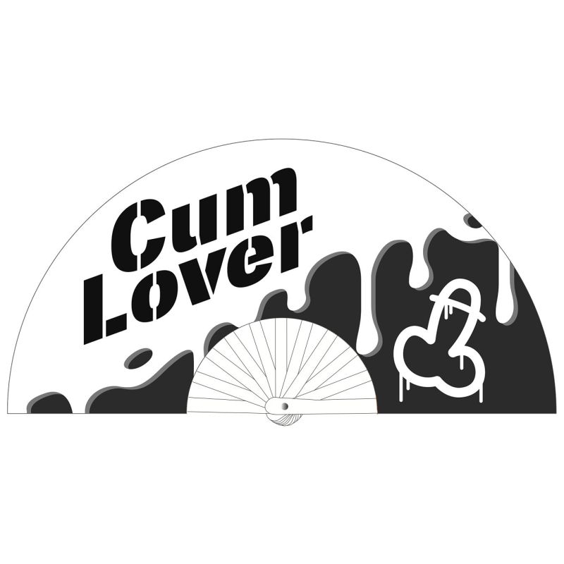 Eventail géant 60cm CUM LOVER Eventail géant 60cm CUM LOVER