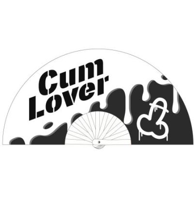 Eventail géant 60cm CUM LOVER pas cher