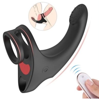 Cockring et Stimulateur périnée Fingeus 10 x 2.5cm - Anneau 30mm pas cher