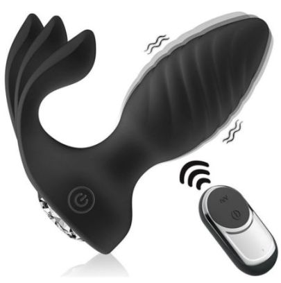Plug Vibrant Curved Conik 8 x 3.5cm Noir pas cher