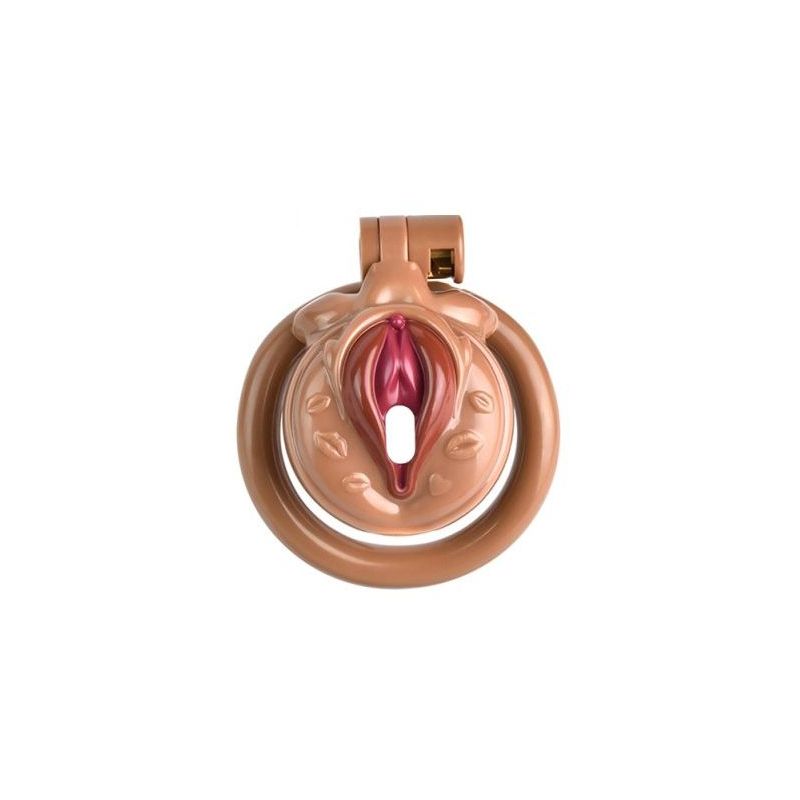 Cage de Chasteté Sissy Kiss 3.5 x 3.8cm Marron Cage de Chasteté Sissy Kiss 3.5 x 3.8cm Marron