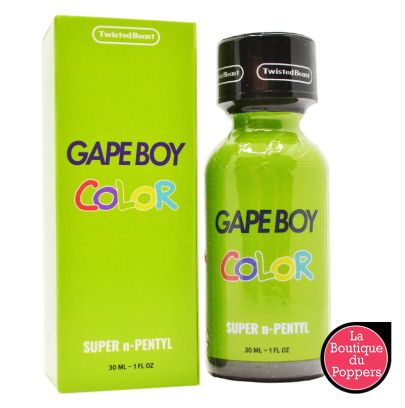 Poppers GapeBoy Color Super n-Pentyl 30ml pas cher sur la boutique du poppers