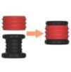 Ballstretcher Soqlo 35 mm - Hauteur 5 cm Rouge-Noir