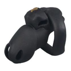 Cage de Chasteté Silicone Flexty S 9 x 3.5cm Noire