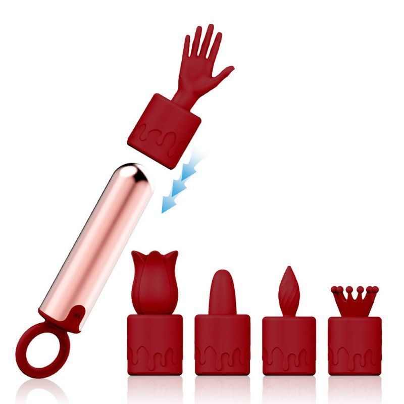 Bullet Vibrant avec 5 embouts Five Blocks Bullet Vibrant avec 5 embouts Five Blocks