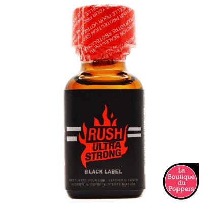 Poppers Rush Ultra Strong Black Label Amyl Propyl 24ml pas cher