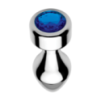Plug Bijou Bleu 7.6x5.8cm Métal