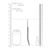Tige à urètre courbée en acier inoxydable - 13.5x0.8cm Tige à urètre courbée en acier inoxydable - 13.5x0.8cm