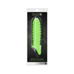 Gaine de penis Swirl Phosphorescente 15x3cm pas cher sur la boutique du poppers