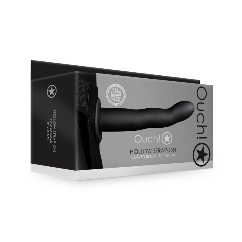 Gode Ceinture Creux Noir 20x4cm