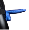Gode Ceinture avec testicules Bleu 17.5x4.4cm