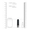 Vibro rechargeable Bijou en silicone 10x2.4cm - Noir