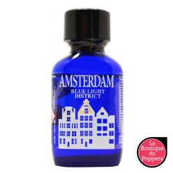 Poppers Amsterdam Blue Light District Pentyle 24ml pas cher