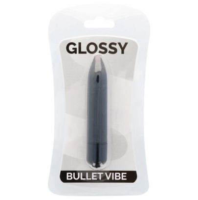 Mini Vibro Glossy Bullet Vibe Noir 7x1.8cm