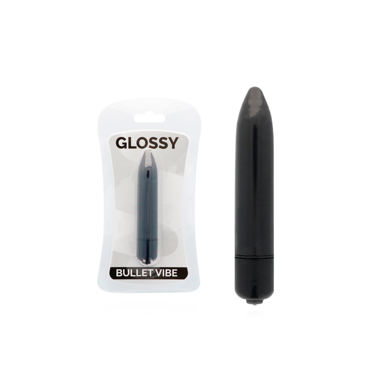 Mini Vibro Glossy Bullet Vibe Noir 7x1.8cm Mini Vibro Glossy Bullet Vibe Noir 7x1.8cm